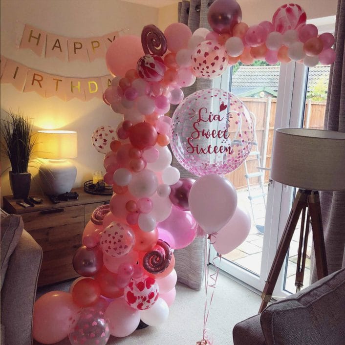 Demi Balloon Arch Pink